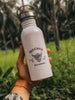Shaka Edelstahltrinkflasche mit Griff - frei von bpa / doppelwendig  - Edelstahl Trinkflasche