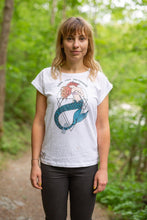 Mermaid Shirt  - Damen RollUp Shirt - Zeachild  - fair - bio - vegan - organisch - umweltfreundlich
