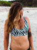 Sporty Zebra Bikinitop - recycelt - Zeachild  - fair - bio - vegan - organisch - umweltfreundlich